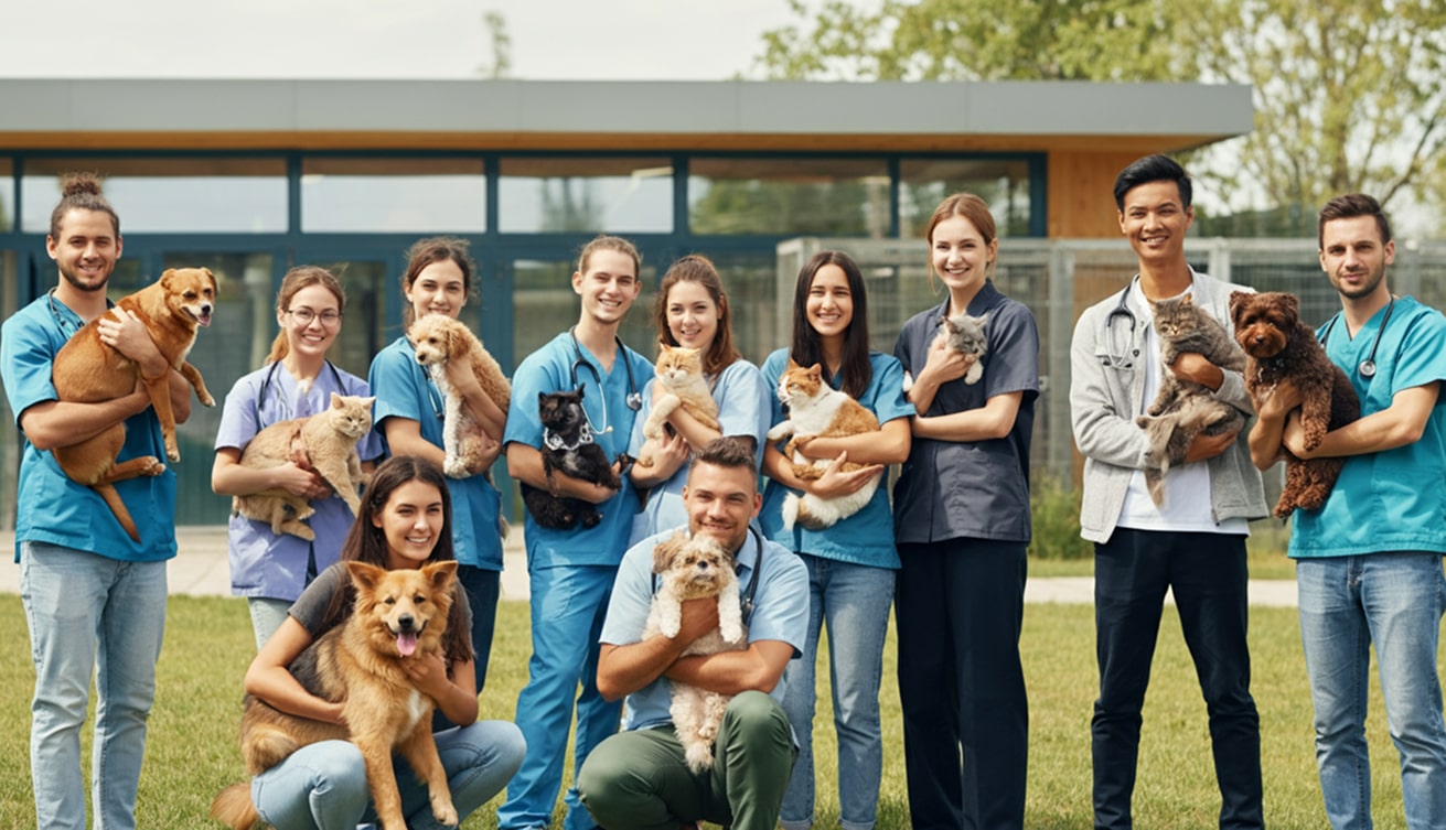 Наша команда разом із тваринами